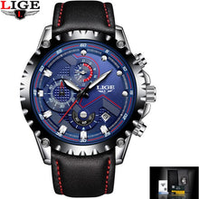 Load image into Gallery viewer, LIGE Watch Men Fashion Sport Quartz Waterproof