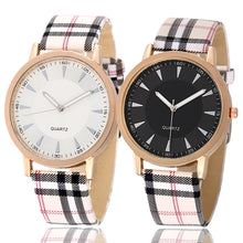 Load image into Gallery viewer, 2018 Hot Sale Fashion Casual British Grid Leather Strap
