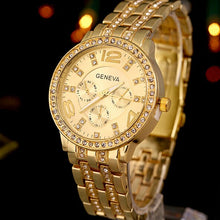 Load image into Gallery viewer, 2018 Luxury Brand Geneva Watches Women Steel Gold Quartz