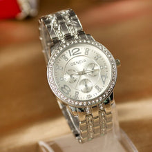 Load image into Gallery viewer, 2018 Luxury Brand Geneva Watches Women Steel Gold Quartz