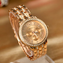 Load image into Gallery viewer, 2018 Luxury Brand Geneva Watches Women Steel Gold Quartz