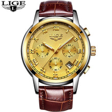 Load image into Gallery viewer, LIGE Watch Men Fashion Sports Quartz Full Steel Business Waterproof