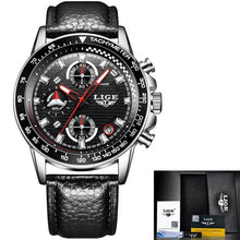 Load image into Gallery viewer, LIGE Men Watches Top Brand Luxury Full Steel Waterproof