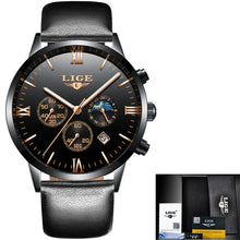 Load image into Gallery viewer, LIGE Watch Famous Men Fashion Waterproof Watch Relogio Masculino
