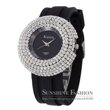 Load image into Gallery viewer, Luxury New Fashion Silicone Full Diamond Quartz
